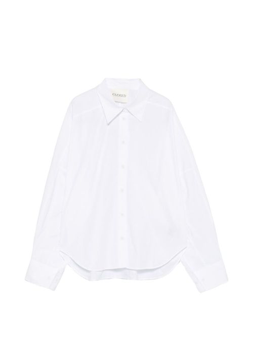 White Relaxed Solid Shirt