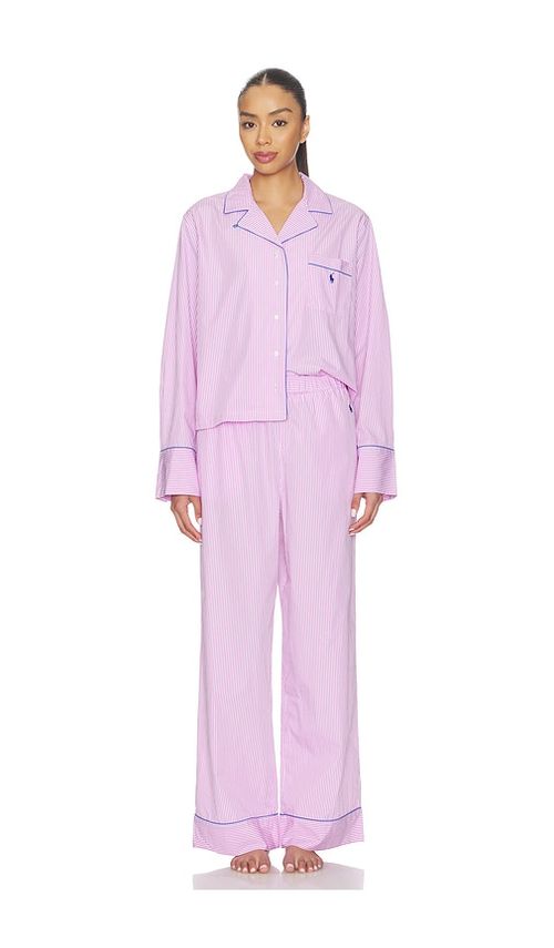 Polo Ralph Lauren Intimates Core 23 Pajama Set With Piping in Pink. - S also in XXS, XS