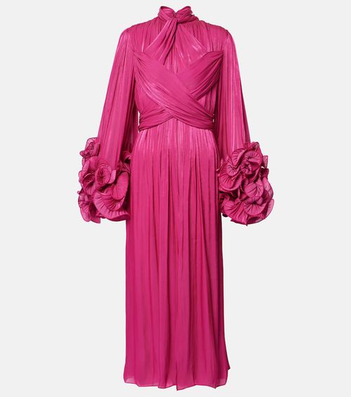 Ruffled midi dress
