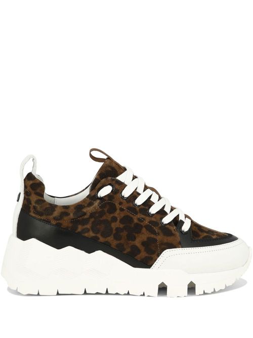 Street Life leopard-print sneakers - Brown
