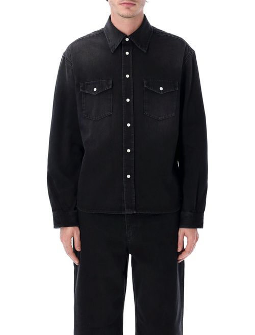 Flap-pocket Denim Shirt