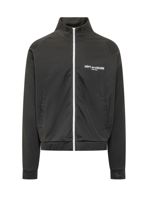 Black Mock Collar Sweatshirt