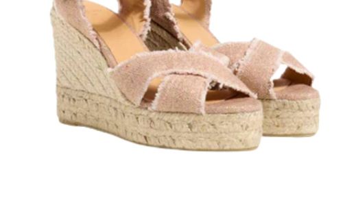 Bromelia Espadrille Sandal In Rosa Oro