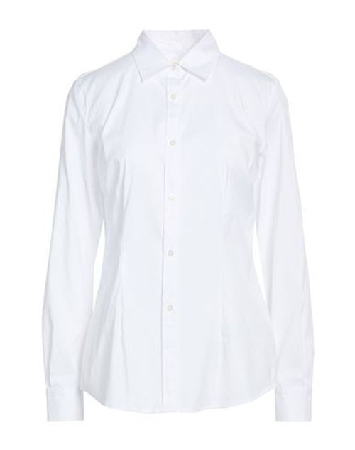 Woman Top White Size 10 Cotton, Polyamide, Elastane
