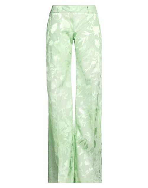 Woman Pants Light green Size 6 Viscose, Silk