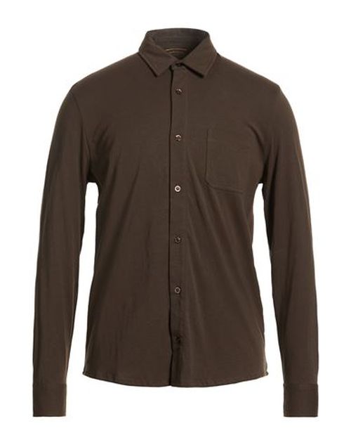 Man Shirt Brown Size 38 Pima Cotton