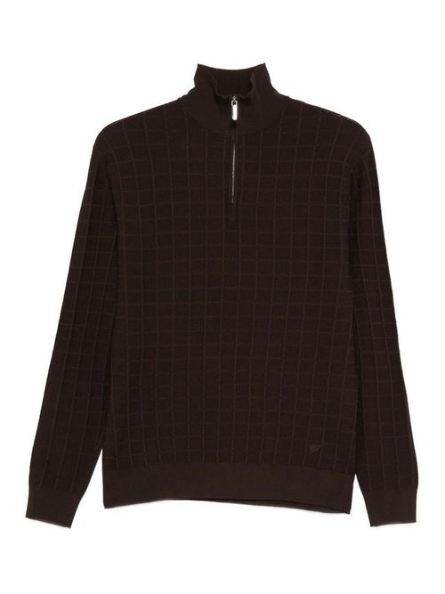 High neck pullover