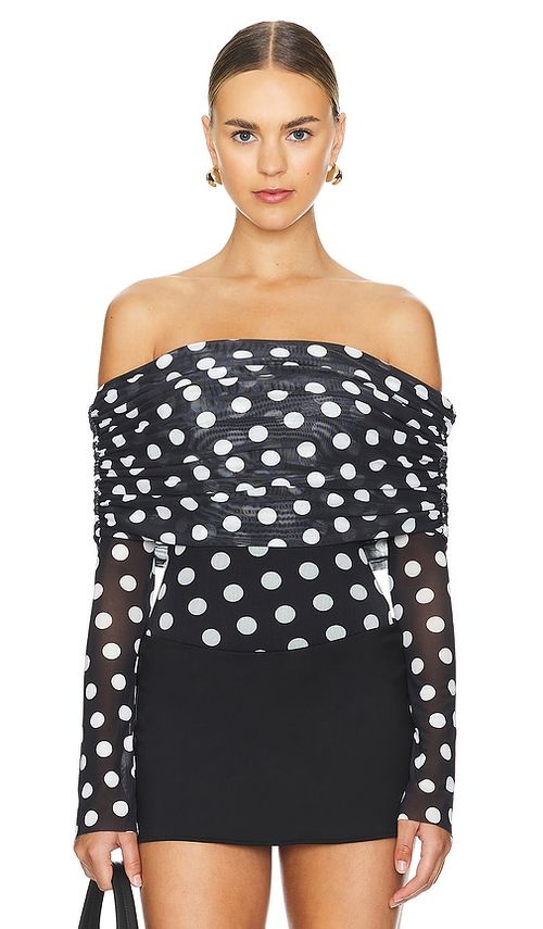 AFRM Maxine Bodysuit in Black. - XXS also in 1X, 2X, 3X, L, M, S, XL