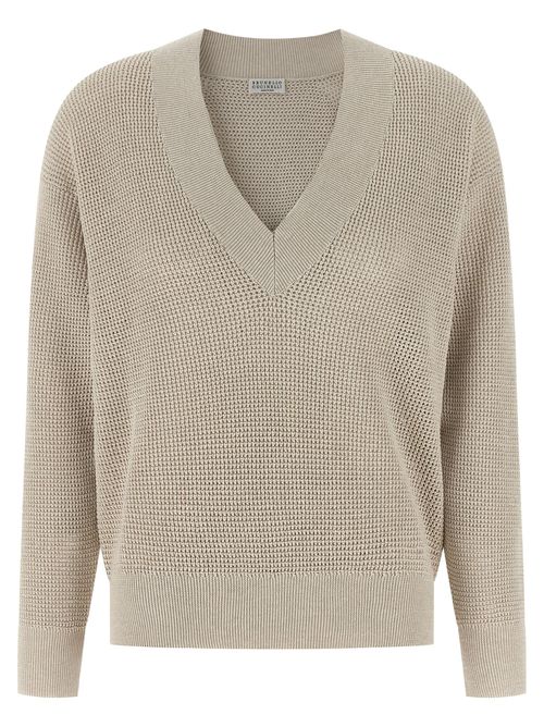 Openwork Sweater Sweaters And Cardigans Beige
