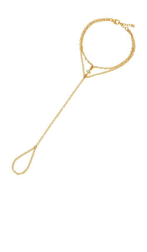 NAiiA x REVOLVE Double Hand Chain in Metallic Gold