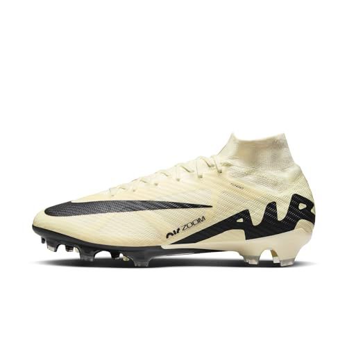 Nike Superfly 9 Elite Mercurial Dream Speed FG High-Top Soccer Cleats (DJ4977-700, Lemonade/Black)