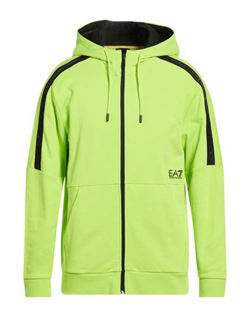 Man Sweatshirt Lime green Size XL Cotton, Polyester