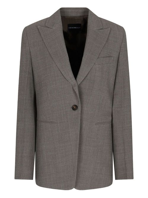 Single-breated blazer - Grey