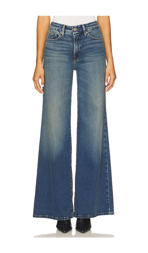 Good American Soft Tech Good Waist Palazzo Jeans in Indigo986.  8 also in 0, 00, 10, 12, 14, 16, 18, 2, 20, 22, 24