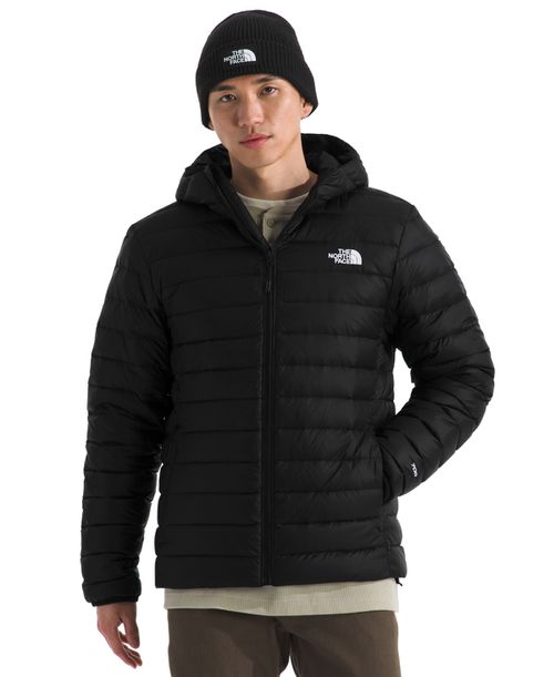 Men's Classic Down Hooded Jacket - Black