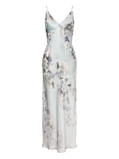 Floral-print dress - Grey