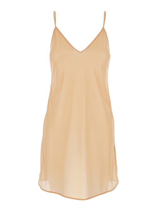 Polyamide Slip Dress — Beige