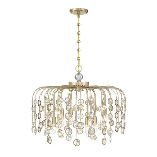 Irina 6-Light Chandelier in Noble Bra