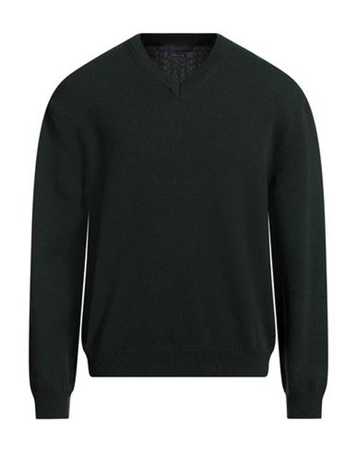 Man Sweater Dark green Size M Wool, Cashmere