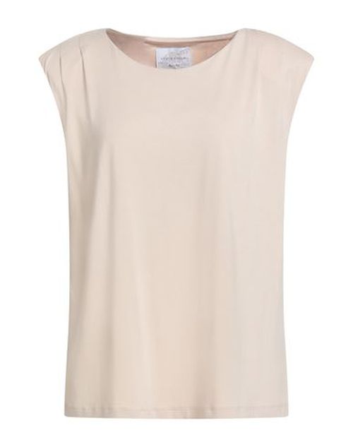 Woman Top Beige Size XL Viscose, Elastane