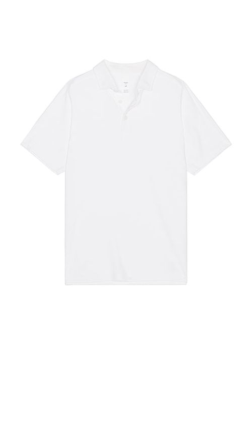 Rhone Regatta Pique Polo in White. -  S also in