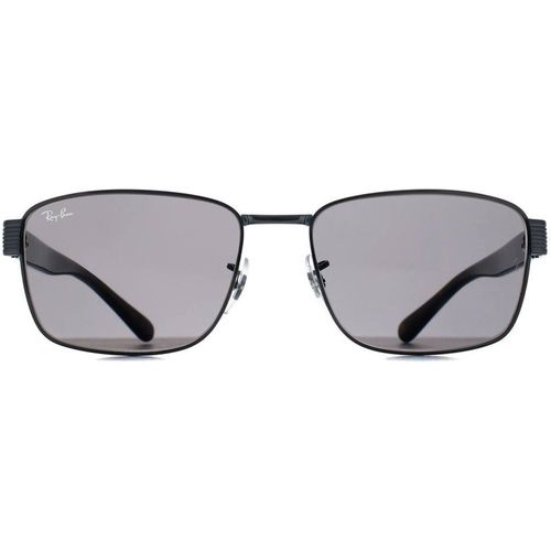 Ray-Ban Rectangle Gunmetal Havana Dark Grey RB