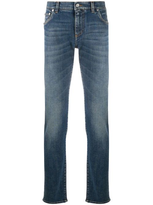Logo plaque jeans - Blue
