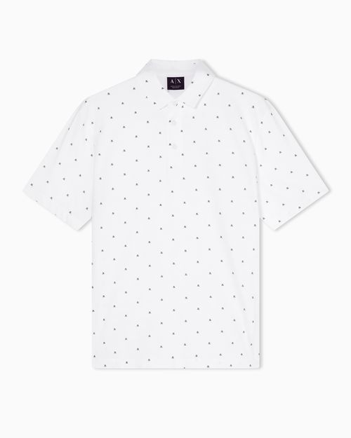 Regular fit polo shirt in cotton jersey