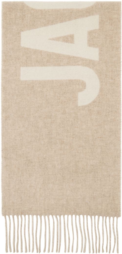 JACQUEMUS Beige Les Classiques 'L'écharpe Jacquemus' Scarf