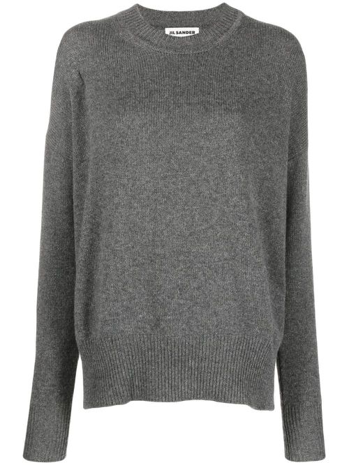Crew neck cashmere jumper - Grey