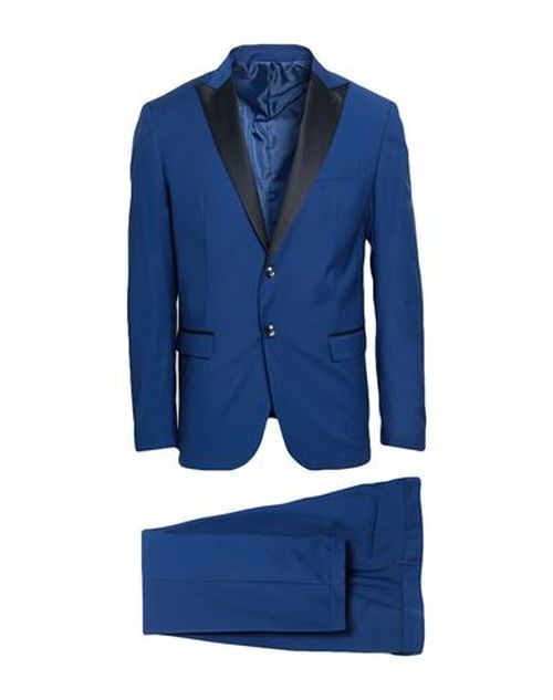 Man Suit Blue Size 44 Polyester, Viscose, Elastane
