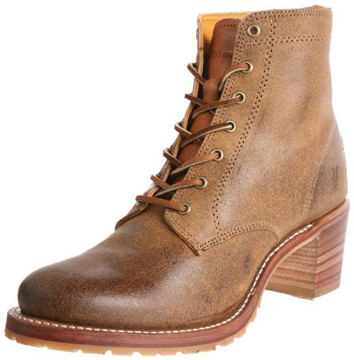 Frye Sabrina 6G Lace Up Women's Ankle & Bootie Boots - Premium Leather