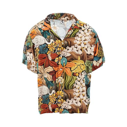 ENDLESS JOY 'Tumbuhan' crepe shirt Man L
