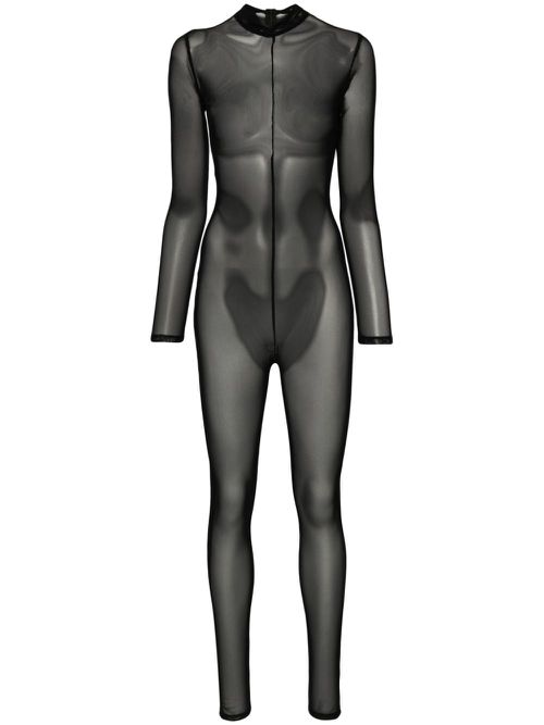 X Lia Aram mesh jumpsuit - Black
