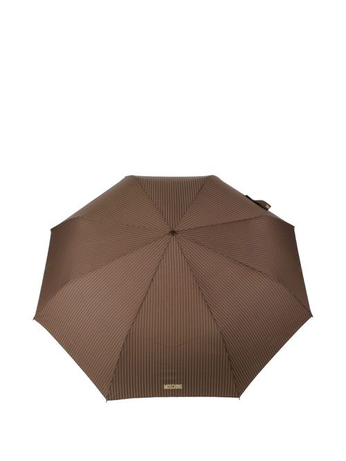 Moschino striped umbrella - Brown