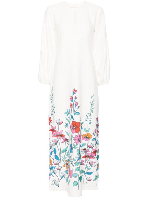 Hibiscus Tuscan dress - White