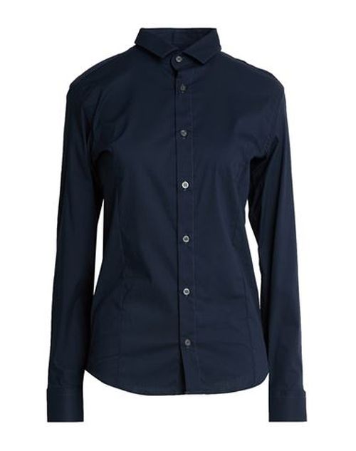 Man Shirt Midnight blue Size 15 ½ Cotton, Polyamide, Elastane