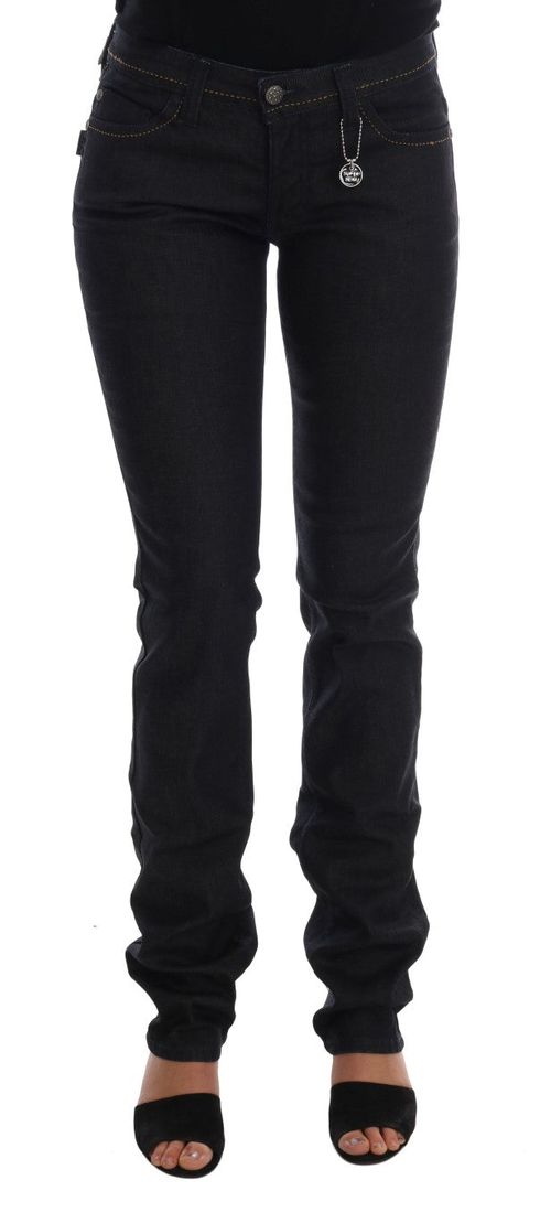 Cotton Stretch Slim Fit Jeans — Black