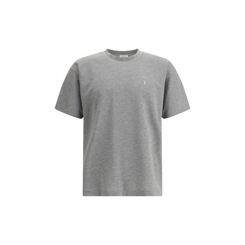 Logo-Embroidered Cotton T-Shirt — Gray