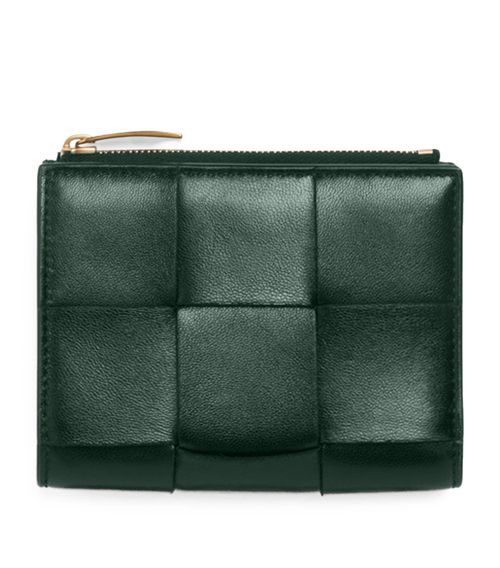 보테가 베네타 여성 Leather Intreccio Bifold Wallet 000000000007289663