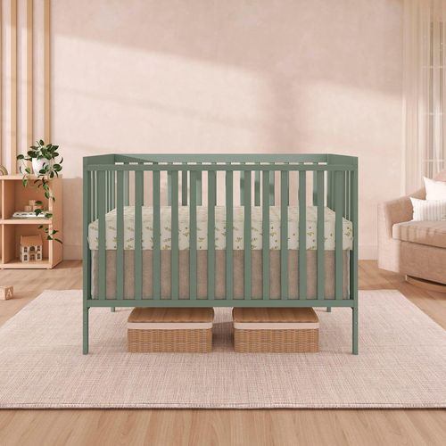 Dream On Me Synergy 5-in-1 Convertible Crib, Meadow Green