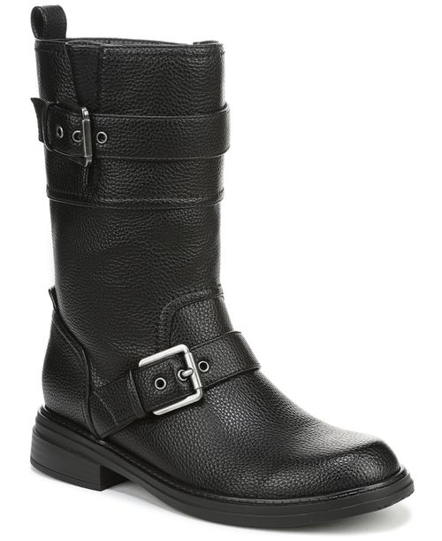 Women's Latoya Mid-Shaft Moto Boots - Black