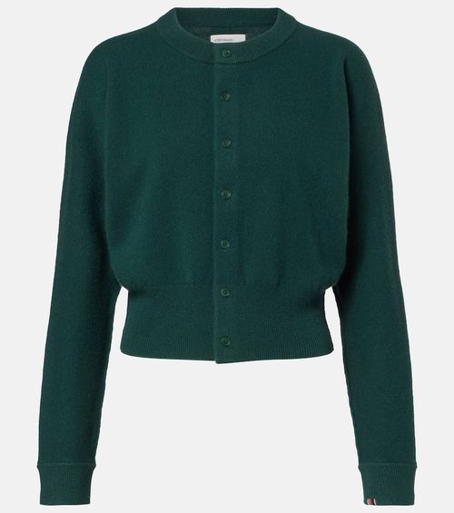 Blouson cashmere-blend cardigan
