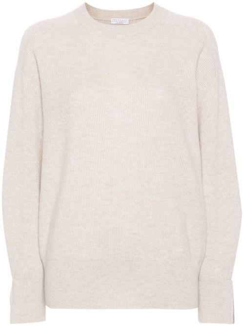 Monili-chain sweater - Neutrals