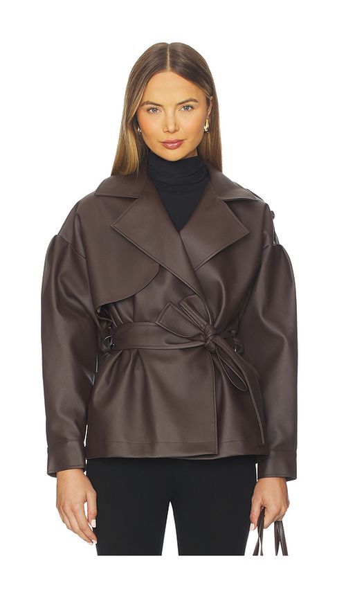 Diana Milkanova Studio Iconic Jacket in Brown. a
