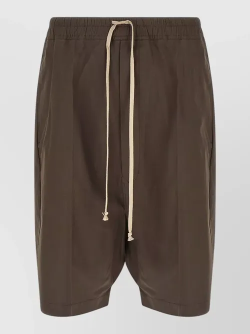 Rick Owens - pods label bermuda shorts back pocket