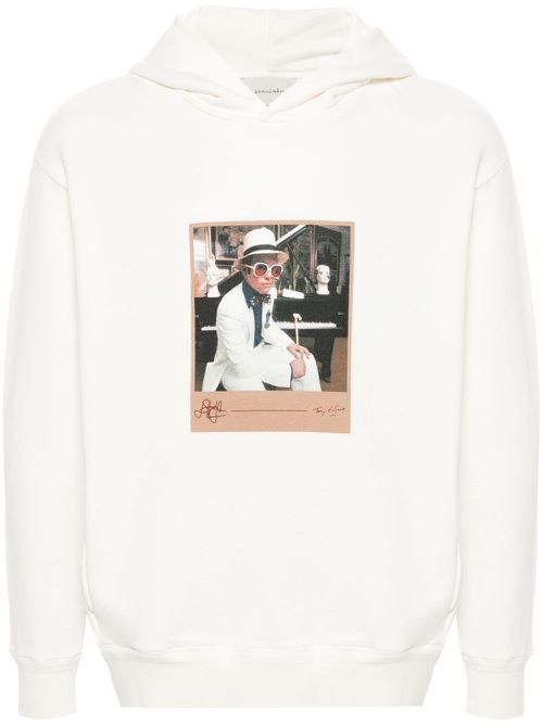 Greatest Hits jersey hoodie - White