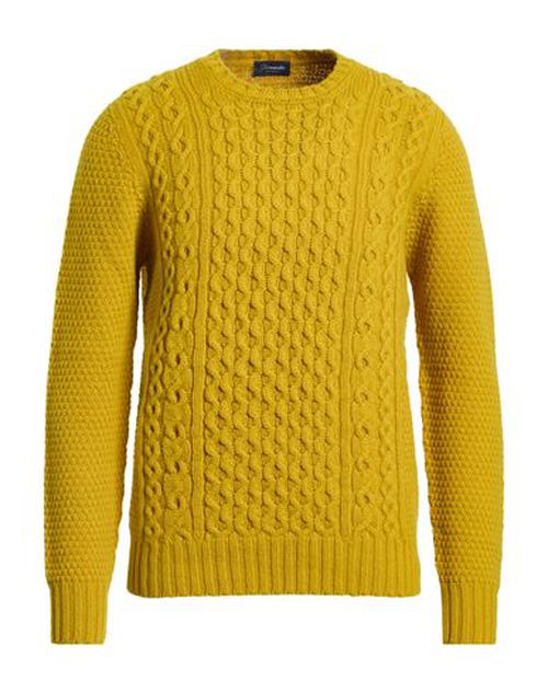 Man Sweater Mustard Size 36 Lambswool