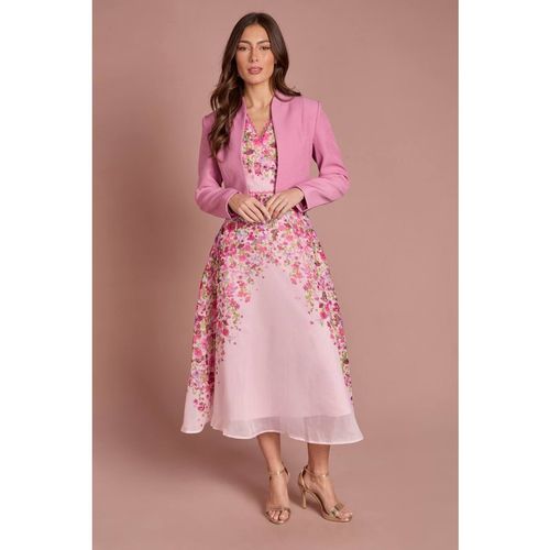 Coast Women's Bow Back Long Sleeve Jacket in Rose
