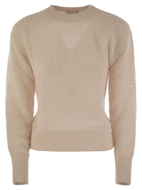 Alpaca Crew-neck Tricot Sweater